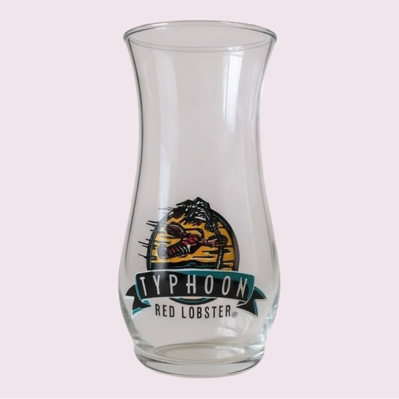 Vintage Red Lobster Typhoon Cocktail Glass 20oz – Collectible Restaurant Barware - Picture 1 of 1